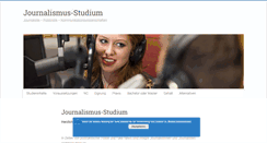 Desktop Screenshot of journalismus-studium.org