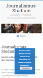 Mobile Screenshot of journalismus-studium.org